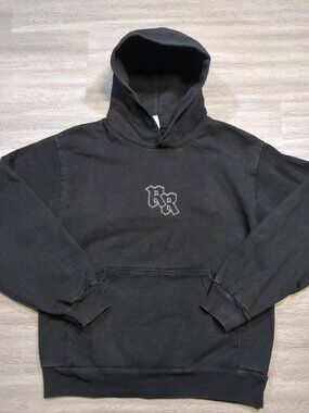 Los Angeles Apparel 14oz Heavy Fleece  Men's Medium Pullover Hoodie Black RR